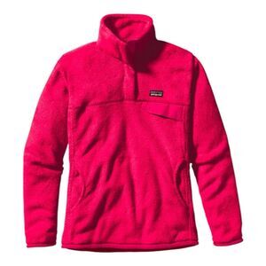 Patagonia Womens Re-Tool Snap Fleece Pullover Jacket Radiant Magenta XDye Small